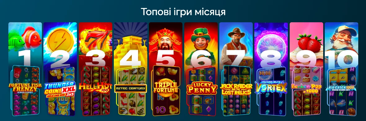 топові ігри вегас казино